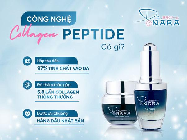 THỰC HƯ HIỆU QUẢ CỦA CÔNG NGHỆ COLLAGEN PEPTIDE TRỊ NÁM TRONG BỘ SẢN PHẨM DR.NARA